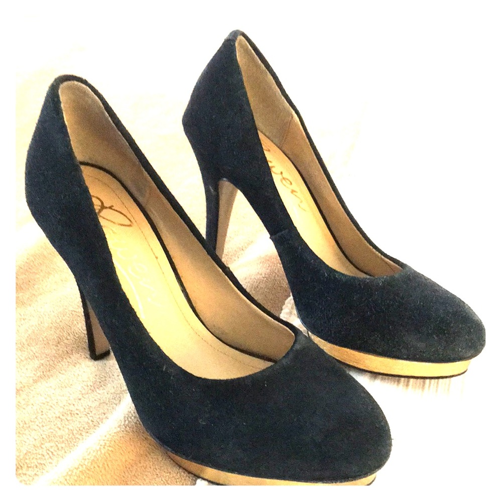 Black Suede Rowen Heels